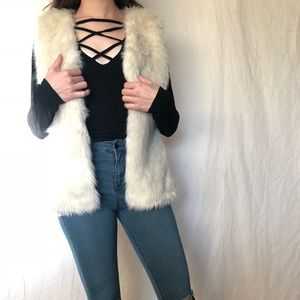 Faux fur vest